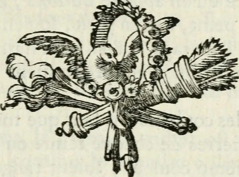 An illustration from Le manuel des artistes et des amateurs, ou, Dictionnaire historique et mythologique des emblêmes, allégories, énigmes, devises, attributs & symboles, relativement au costûme, aux murs, aux usages & aux cérémonies : contenant tous les caractères distinctifs & l'explication de chaque sujet naturel ou moral, sacré ou profane, historique ou fabuleux, dont on peut faire usage dans la poésie, la peinture, la sculpture, l'architecture, le dessin, l'ornement & la décoration, &c. : ouvrage utile aux poëtes, aux artistes & aux amateurs des beaux arts, 1770, leaf 114