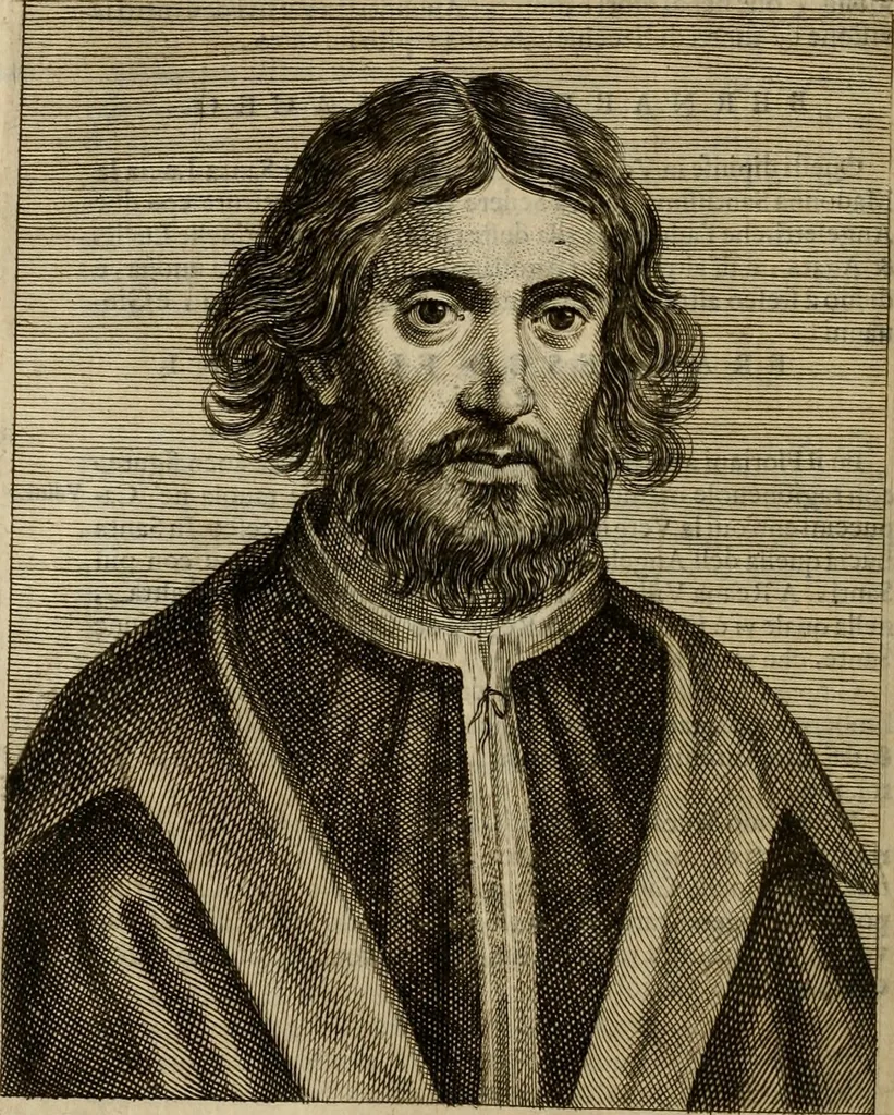 An illustration from Le marauiglie dell'arte, ouero, Le vite de gl'illustri pittori veneti, e dello stato : oue sono raccolte le opere insigni, i costumi, & i ritratti loro : con la narratione delle historie, delle fauole, e delle moralità da quelli dipinte, 1648, leaf 189
