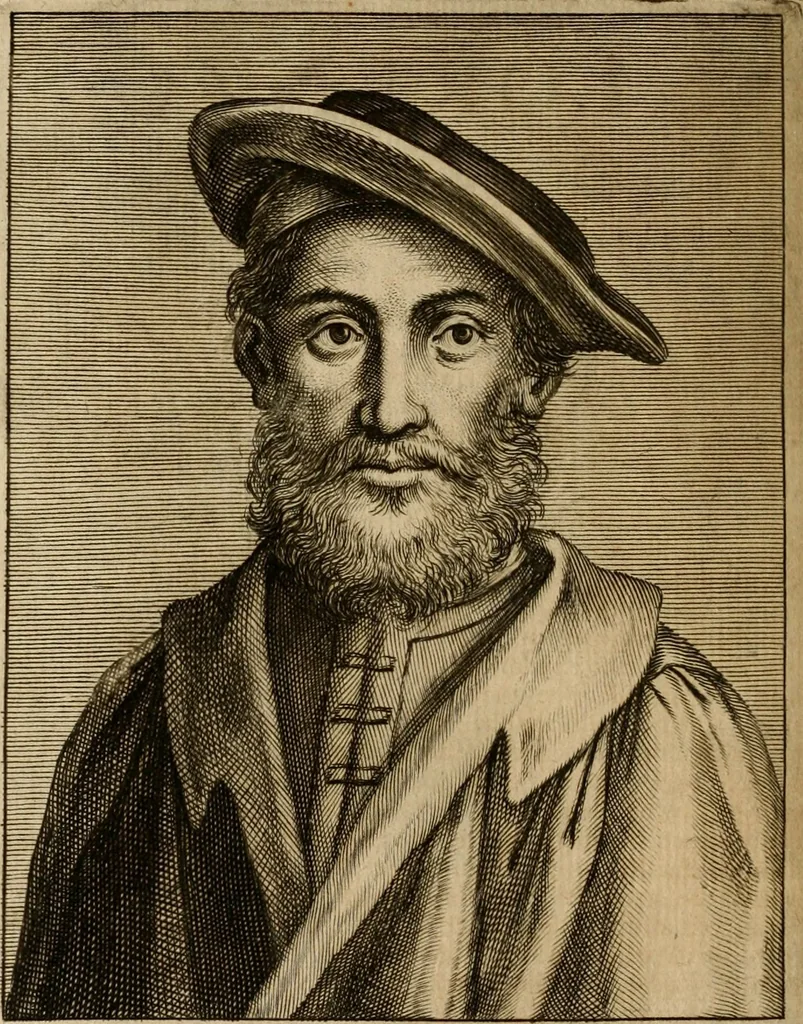 An illustration from Le marauiglie dell'arte, ouero, Le vite de gl'illustri pittori veneti, e dello stato : oue sono raccolte le opere insigni, i costumi, & i ritratti loro : con la narratione delle historie, delle fauole, e delle moralità da quelli dipinte, 1648, leaf 197