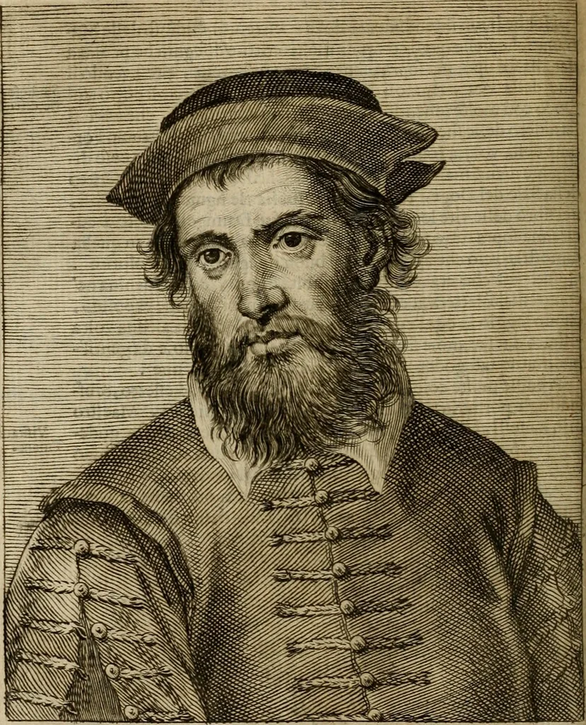 An illustration from Le marauiglie dell'arte, ouero, Le vite de gl'illustri pittori veneti, e dello stato : oue sono raccolte le opere insigni, i costumi, & i ritratti loro : con la narratione delle historie, delle fauole, e delle moralità da quelli dipinte, 1648, leaf 297