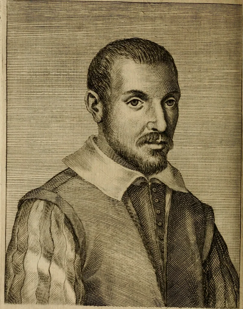 An illustration from Le marauiglie dell'arte, ouero, Le vite de gl'illustri pittori veneti, e dello stato : oue sono raccolte le opere insigni, i costumi, & i ritratti loro : con la narratione delle historie, delle fauole, e delle moralità da quelli dipinte, 1648, leaf 329