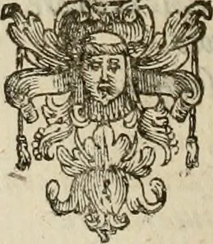 An illustration from Le marauiglie dell'arte, ouero, Le vite de gl'illustri pittori veneti, e dello stato : oue sono raccolte le opere insigni, i costumi, & i ritratti loro : con la narratione delle historie, delle fauole, e delle moralità da quelli dipinte, 1648, leaf 605