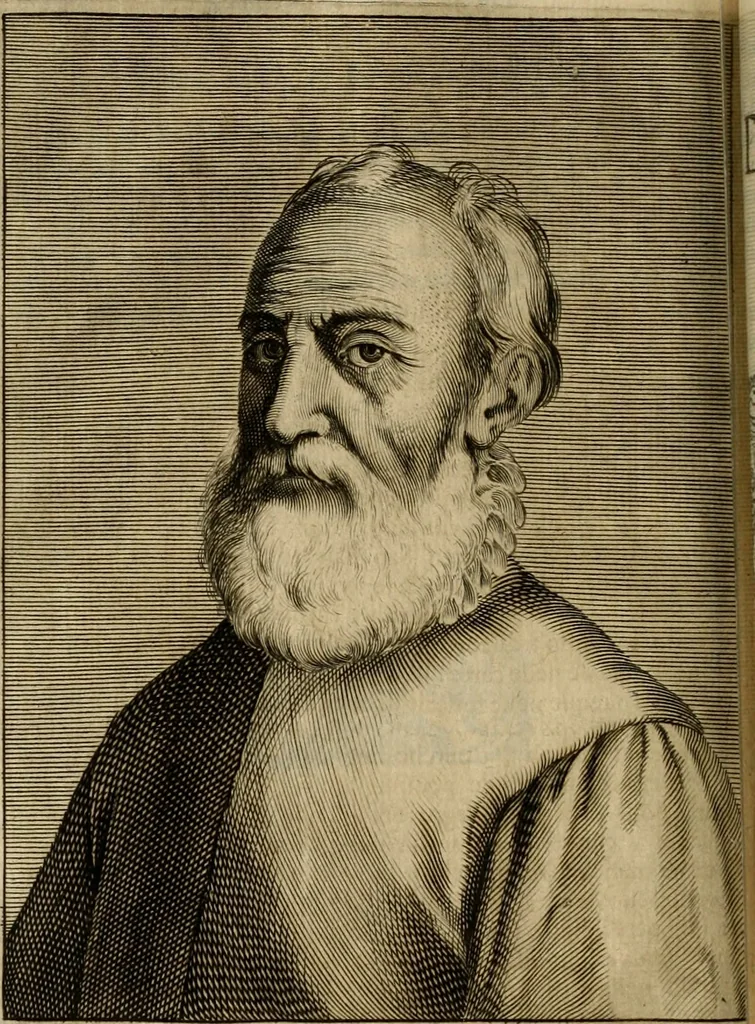 An illustration from Le marauiglie dell'arte, ouero, Le vite de gl'illustri pittori veneti, e dello stato : oue sono raccolte le opere insigni, i costumi, & i ritratti loro : con la narratione delle historie, delle fauole, e delle moralità da quelli dipinte, 1648, leaf 663