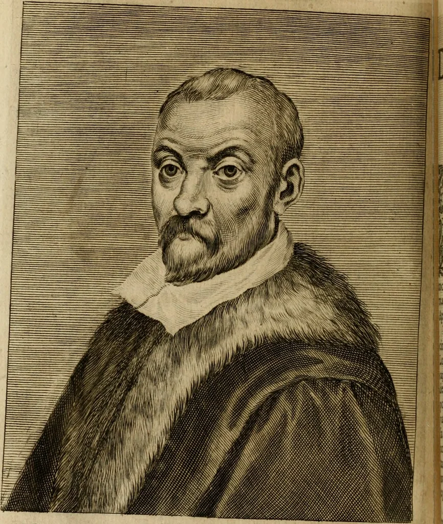 An illustration from Le marauiglie dell'arte, ouero, Le vite de gl'illustri pittori veneti, e dello stato : oue sono raccolte le opere insigni, i costumi, & i ritratti loro : con la narratione delle historie, delle fauole, e delle moralità da quelli dipinte, 1648, leaf 711