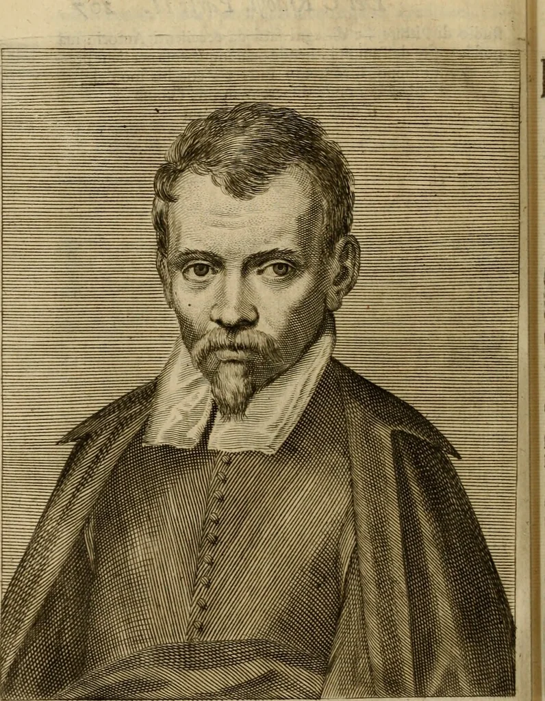 An illustration from Le marauiglie dell'arte, ouero, Le vite de gl'illustri pittori veneti, e dello stato : oue sono raccolte le opere insigni, i costumi, & i ritratti loro : con la narratione delle historie, delle fauole, e delle moralità da quelli dipinte, 1648, leaf 747