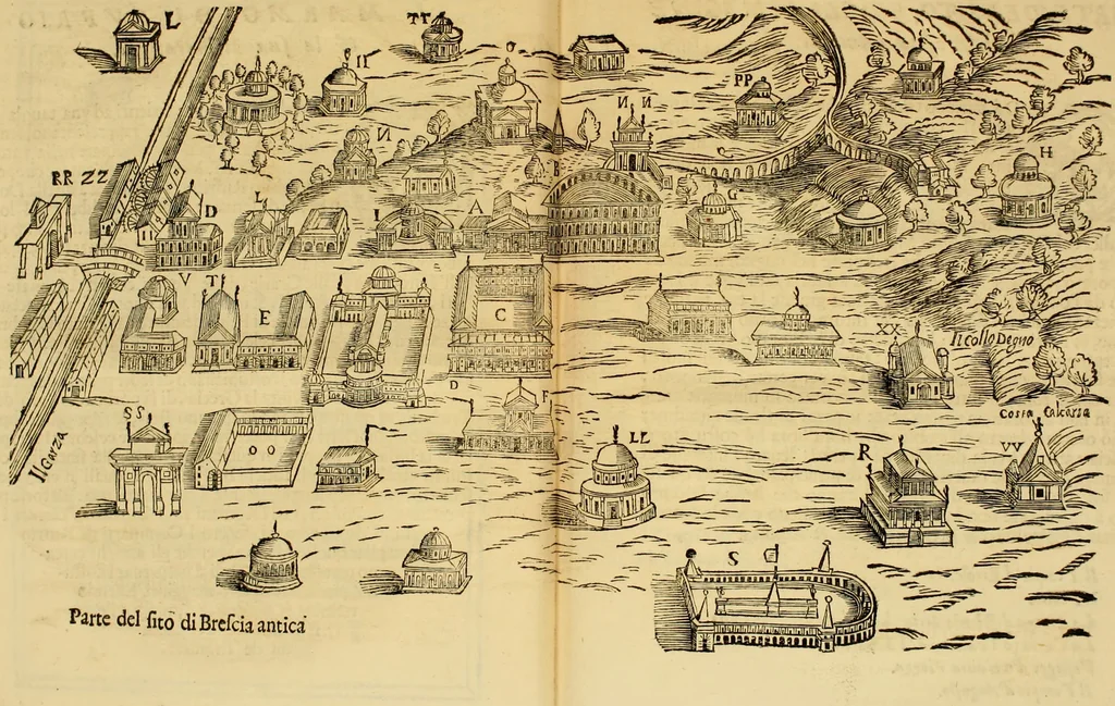 An illustration from Le memorie bresciane : opera historica, e simbolica, 1693, leaf 32