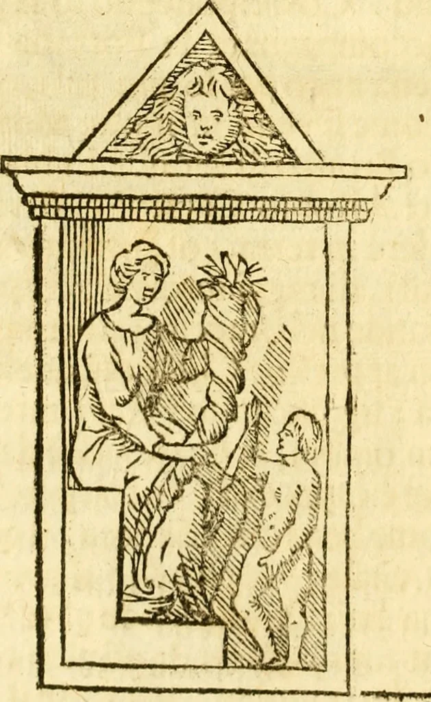An illustration from Le memorie bresciane : opera historica, e simbolica, 1693, leaf 61