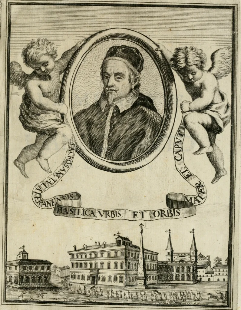 An illustration from Le memorie de l'anno santo M.DC.LXXV : celebrato da papa Clemente X e consecrate alla santitá di N.S. papa Innocenzo XII, 1691, leaf 4