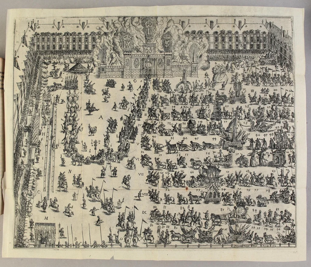An illustration from Le mercure françois, ou, La suitte de l'histoire de la paix. : Commençant l'an M. D.CV. pour suitte du septenaire du D. Cayer, & finissant au sacre du tres-Chrestien roy de France & de Nauarre Loys XIII. [i.e. Cayet. From 1605 to 1635 by J. and E. Richer, and continued to 1644 by J. Renaudot], 1611, leaf 809