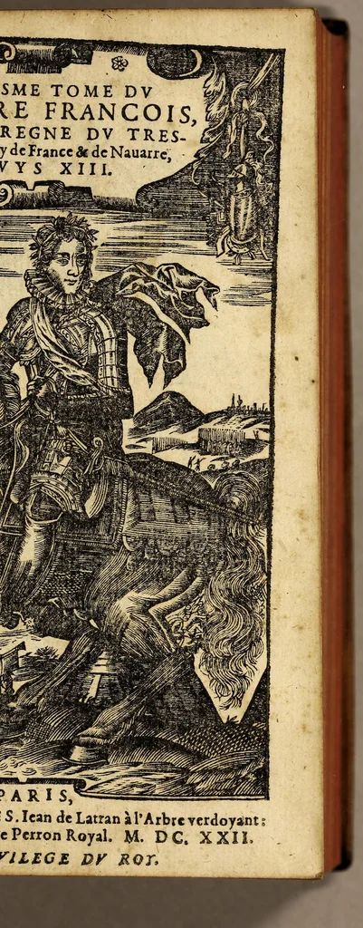 An illustration from Le mercure françois, ou, La suitte de l'histoire de la paix. : Commençant l'an M. D.CV. pour suitte du septenaire du D. Cayer, & finissant au sacre du tres-Chrestien roy de France & de Nauarre Loys XIII. [i.e. Cayet. From 1605 to 1635 by J. and E. Richer, and continued to 1644 by J. Renaudot], 1611, leaf 7