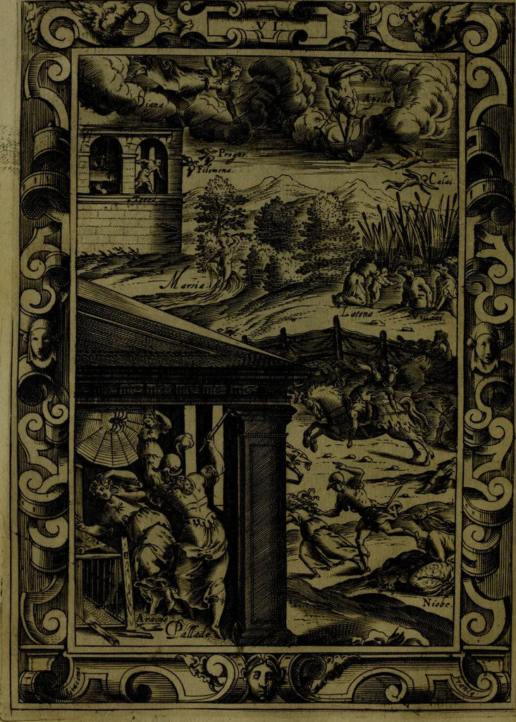 An illustration from Le Metamorfosi, 1584, leaf 203