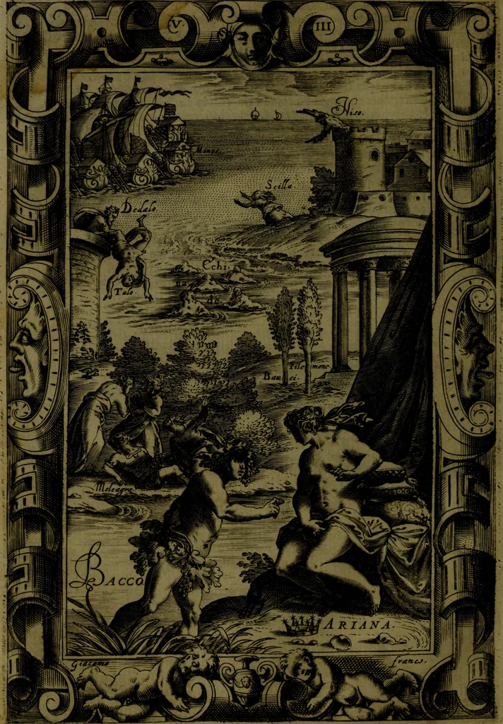 An illustration from Le Metamorfosi, 1584, leaf 287