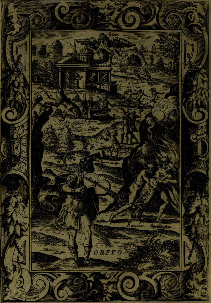 An illustration from Le Metamorfosi, 1584, leaf 373