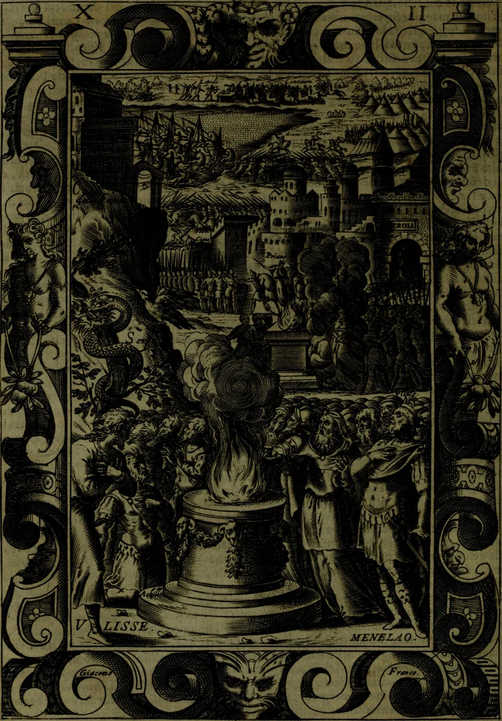 An illustration from Le Metamorfosi, 1584, leaf 439