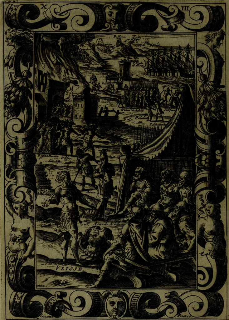 An illustration from Le Metamorfosi, 1584, leaf 465