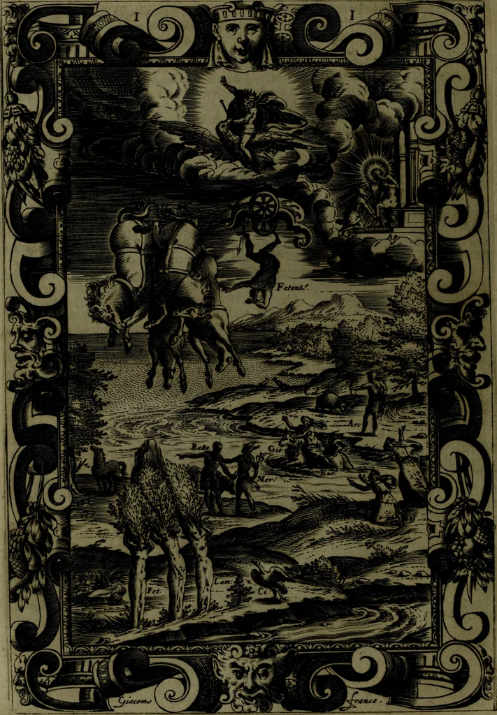 An illustration from Le Metamorfosi, 1584, leaf 47