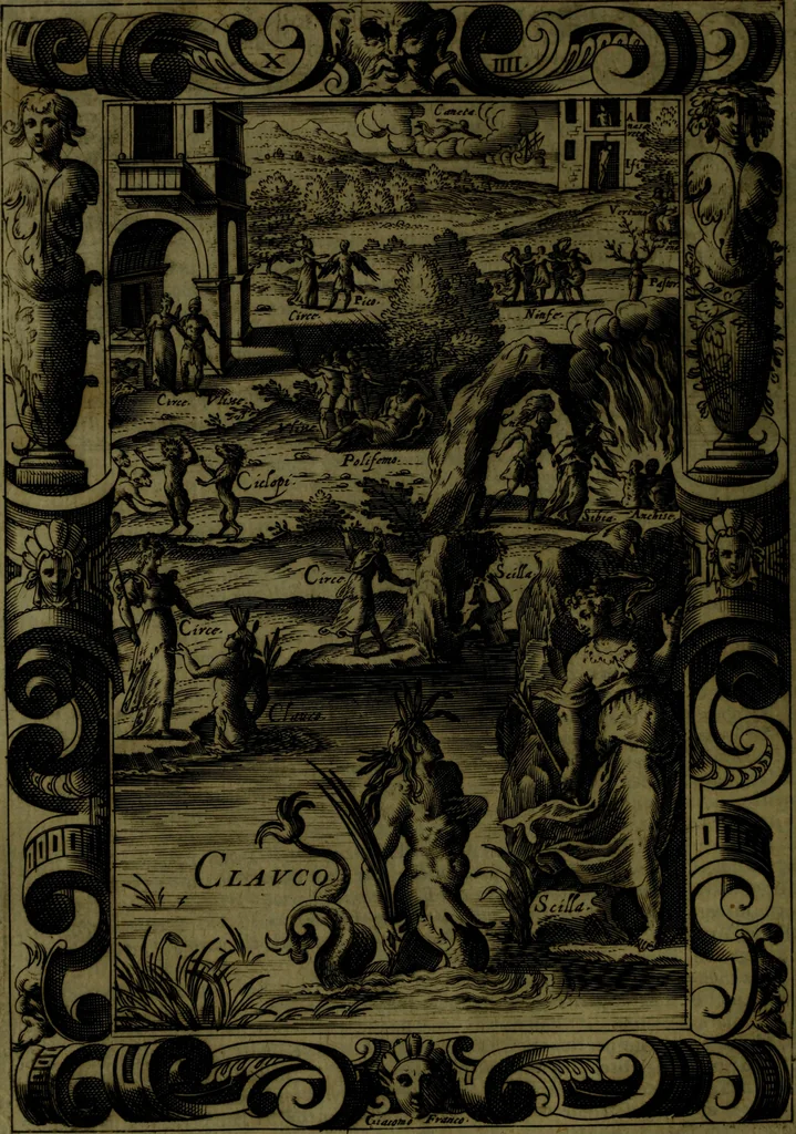 An illustration from Le Metamorfosi, 1584, leaf 501