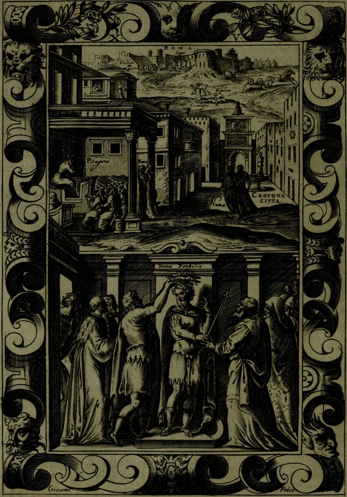 An illustration from Le Metamorfosi, 1584, leaf 539