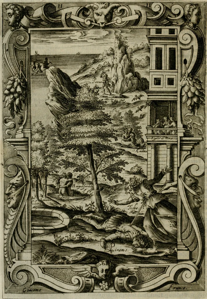 An illustration from Le metamorfosi di Ovidio, 1584, leaf 119