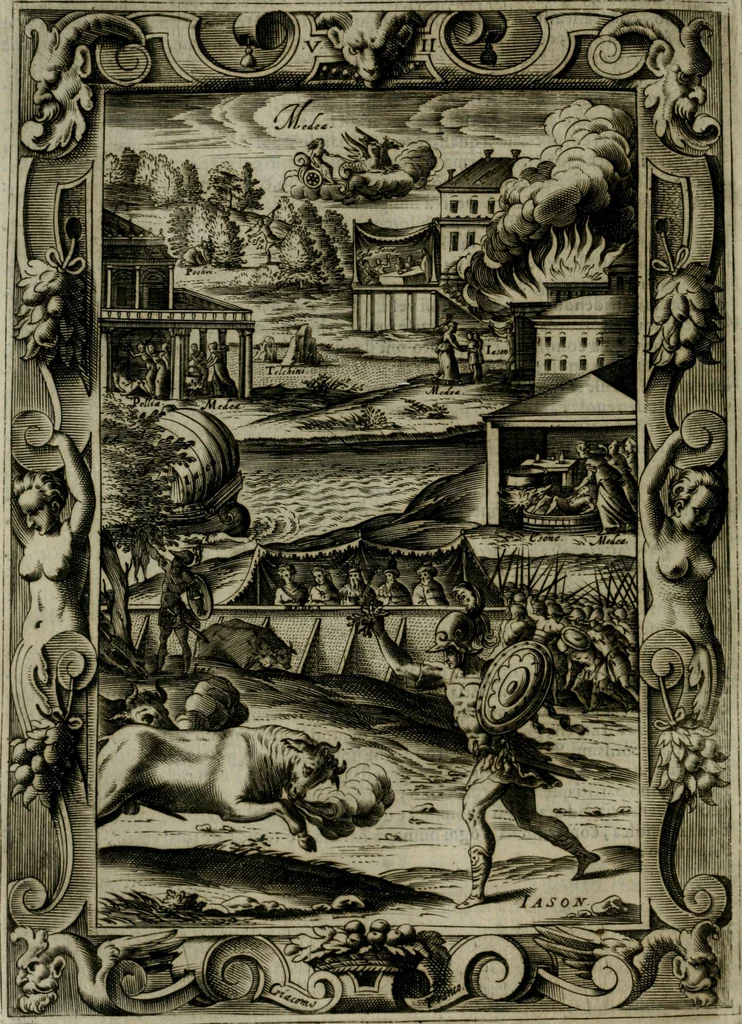 An illustration from Le metamorfosi di Ovidio, 1584, leaf 249