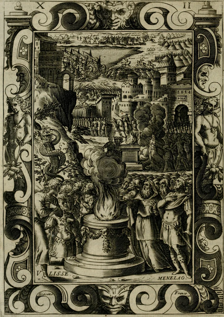 An illustration from Le metamorfosi di Ovidio, 1584, leaf 439