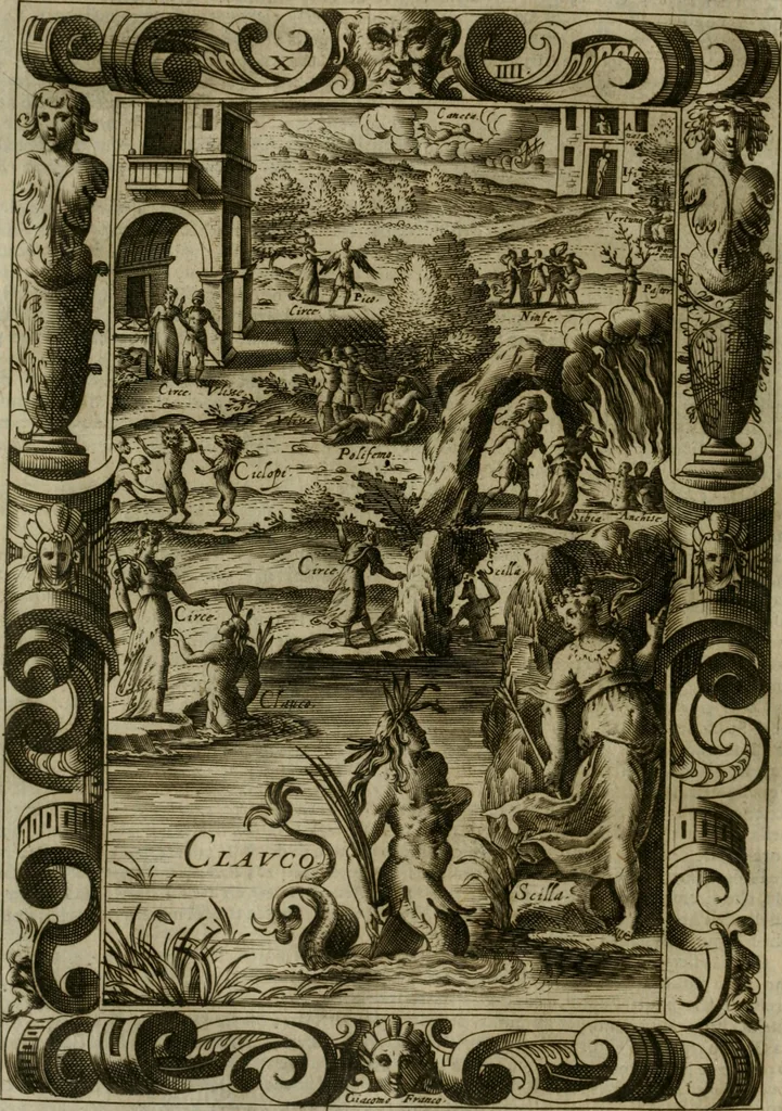 An illustration from Le metamorfosi di Ovidio, 1584, leaf 501