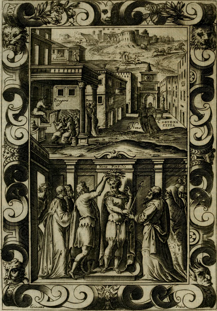 An illustration from Le metamorfosi di Ovidio, 1584, leaf 539