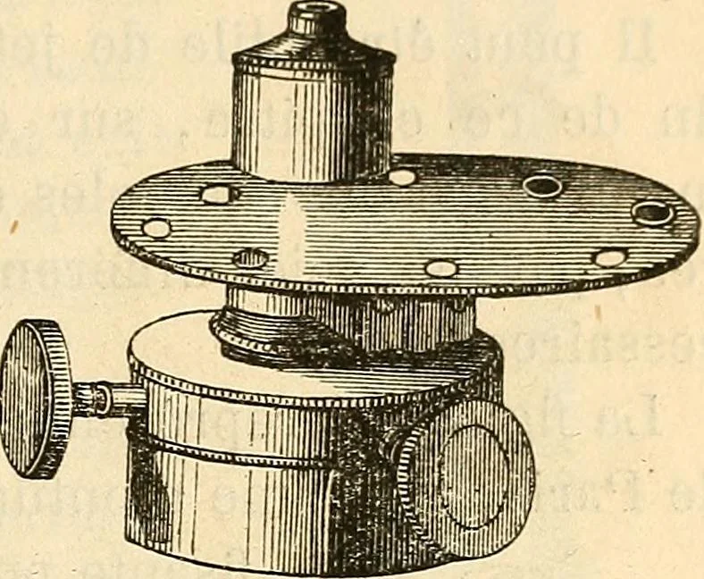 An illustration from Le microscope manuel a l'usage des étudiants, 1867, leaf 48
