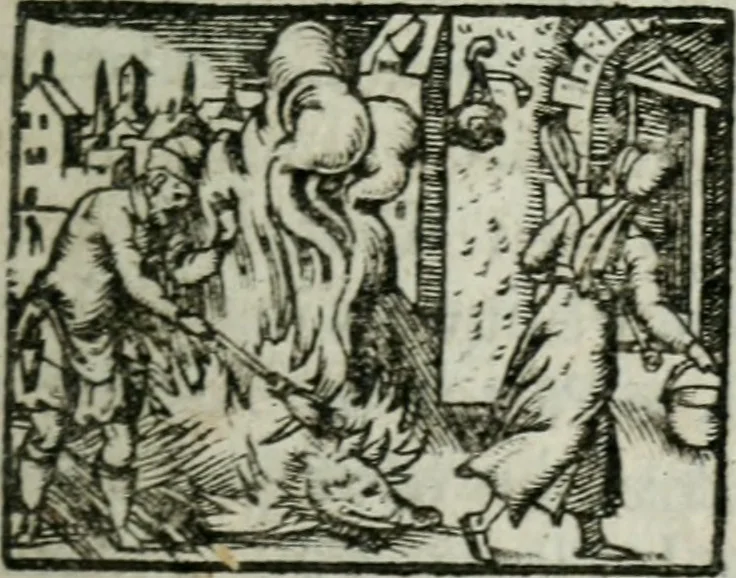 An illustration from Le Missionaire paroissial [sur les catechismes, 1685, leaf 136