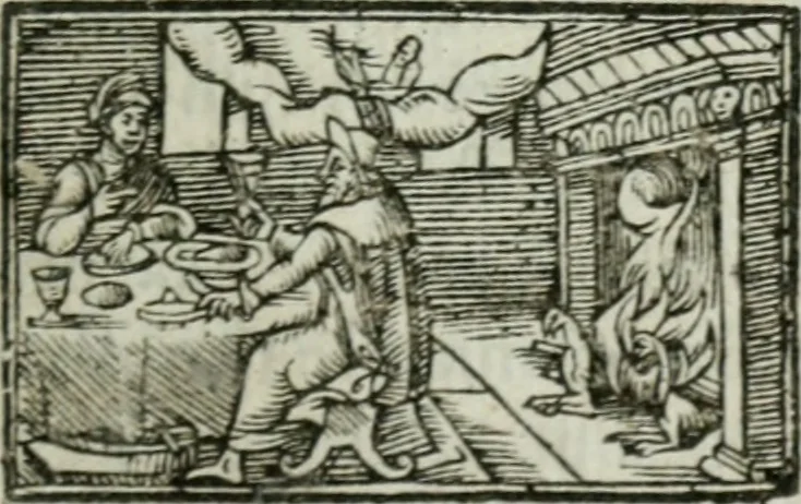 An illustration from Le Missionaire paroissial [sur les catechismes, 1685, leaf 390
