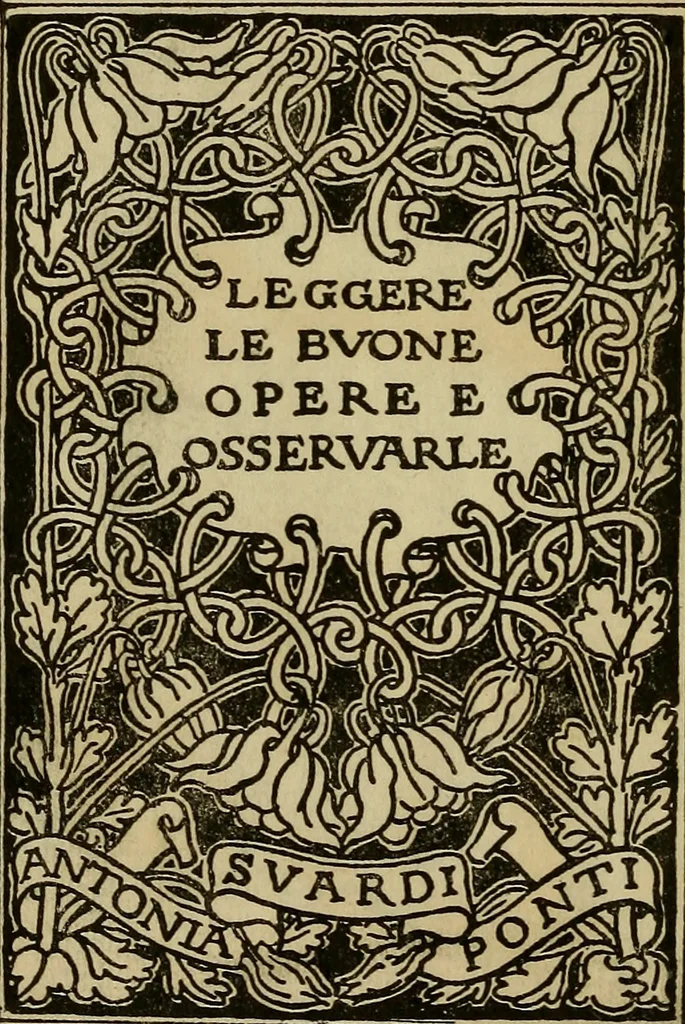 An illustration from Le misteriose pitture del Palazzo Moroni, 1655, leaf 1