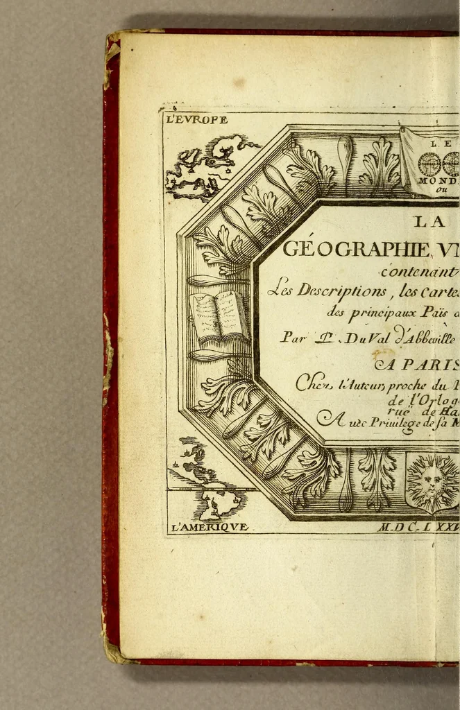 An illustration from Le monde ou La géographie universelle : contenant les descriptions, les cartes, et le blason, des principaux païs du monde., 1676, leaf 6