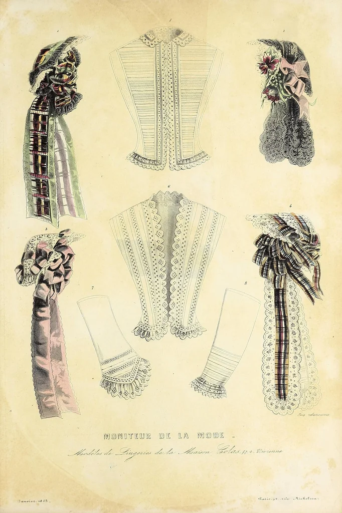 An illustration from Le moniteur de la mode : journal du monde élégant, 1851, leaf 325