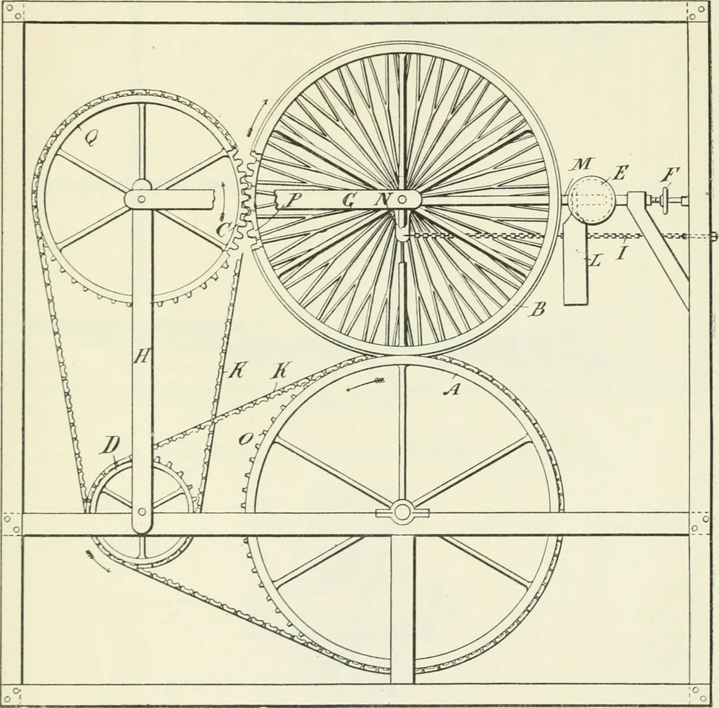 An illustration from Le moteur centripète, 1899, leaf 5