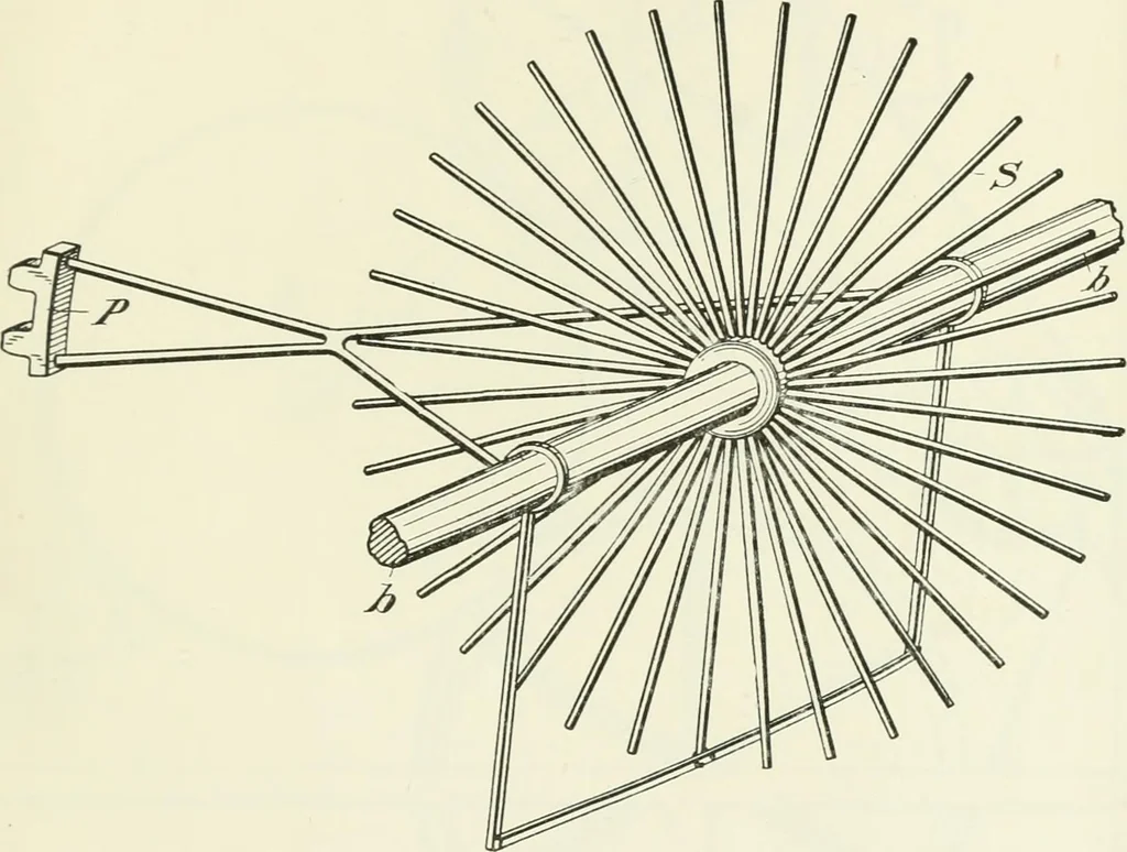 An illustration from Le moteur centripète, 1899, leaf 9