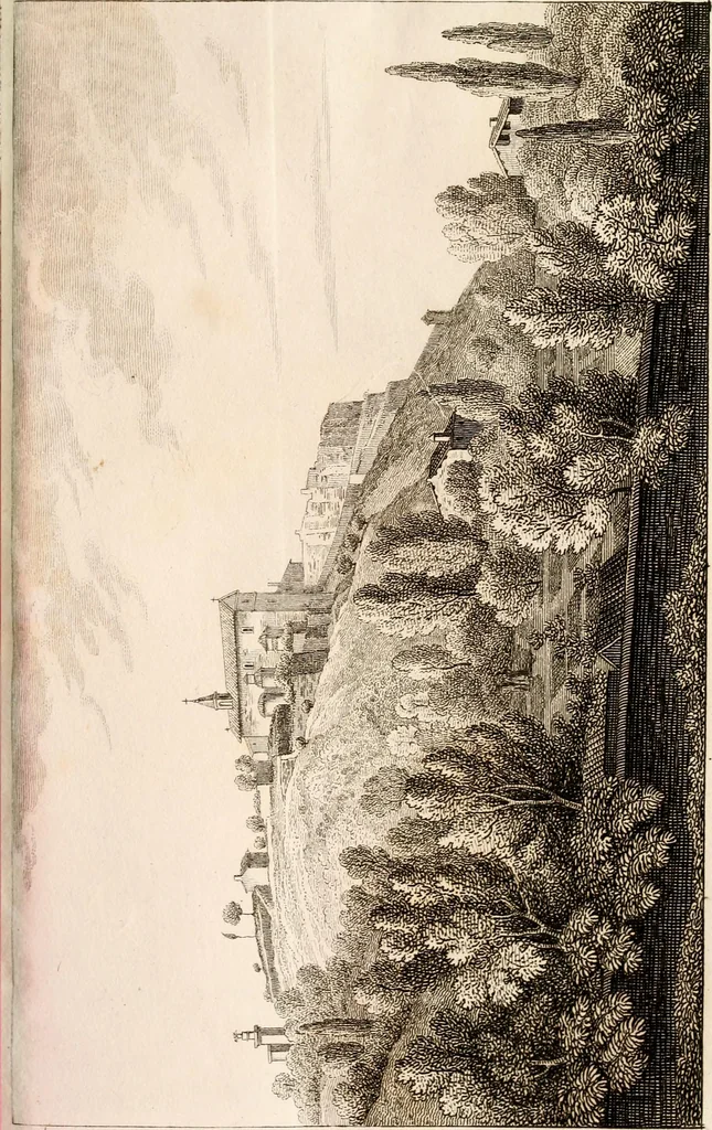 An illustration from Le mura di Roma, 1820, leaf 420