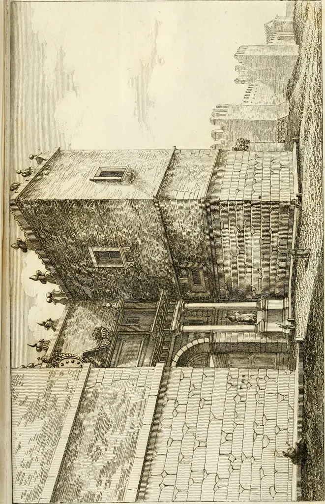 An illustration from Le mura di Roma, 1820, leaf 424