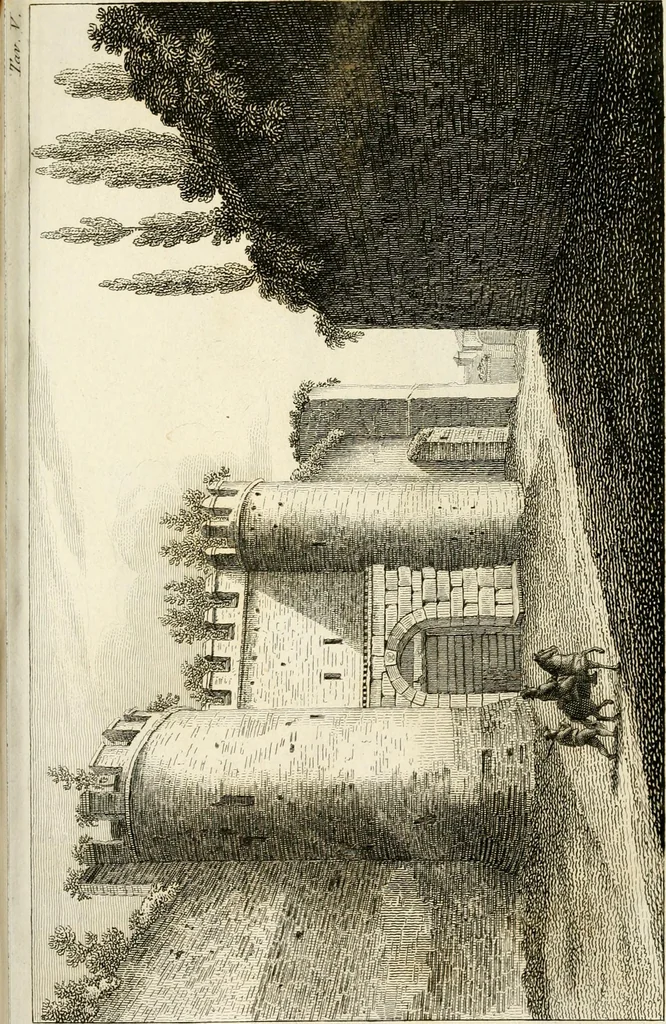 An illustration from Le mura di Roma, 1820, leaf 428