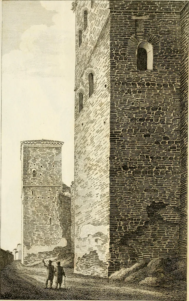 An illustration from Le mura di Roma, 1820, leaf 430