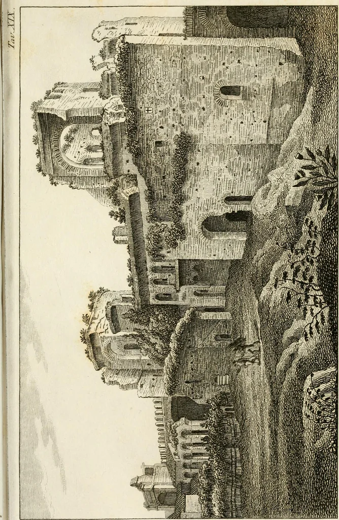 An illustration from Le mura di Roma, 1820, leaf 456
