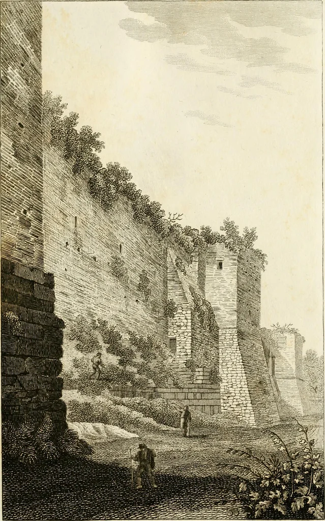 An illustration from Le mura di Roma, 1820, leaf 462