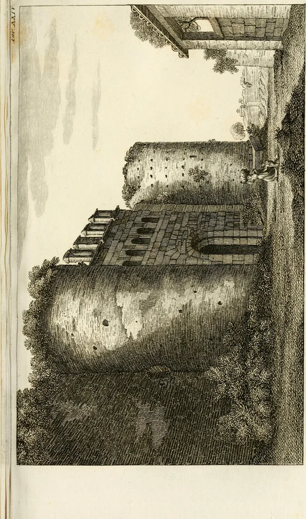 An illustration from Le mura di Roma, 1820, leaf 466