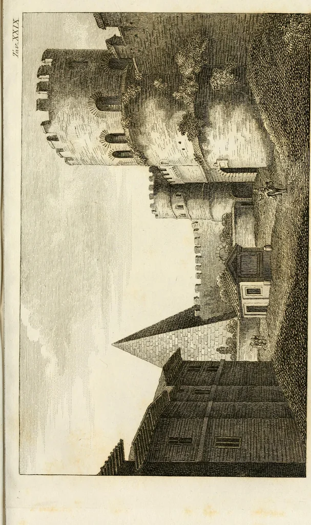 An illustration from Le mura di Roma, 1820, leaf 476