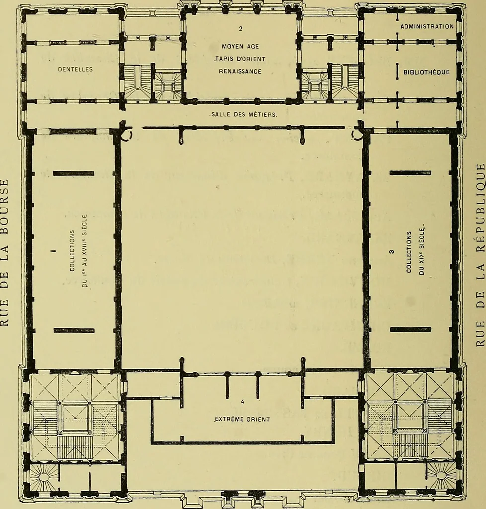An illustration from Le Musée historique des tissus de la Chambre de commerce de Lyon; précis historique de l'art de décorer les étoffes et catalogue sommaire, 1902, leaf 163