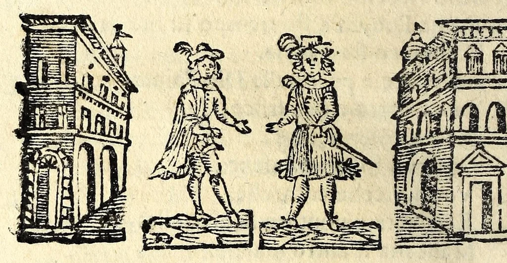 An illustration from Le mvse napoletane : egroche, 1678, leaf 124