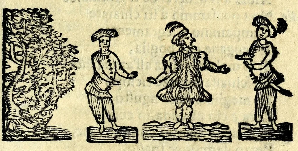 An illustration from Le mvse napoletane : egroche, 1678, leaf 135