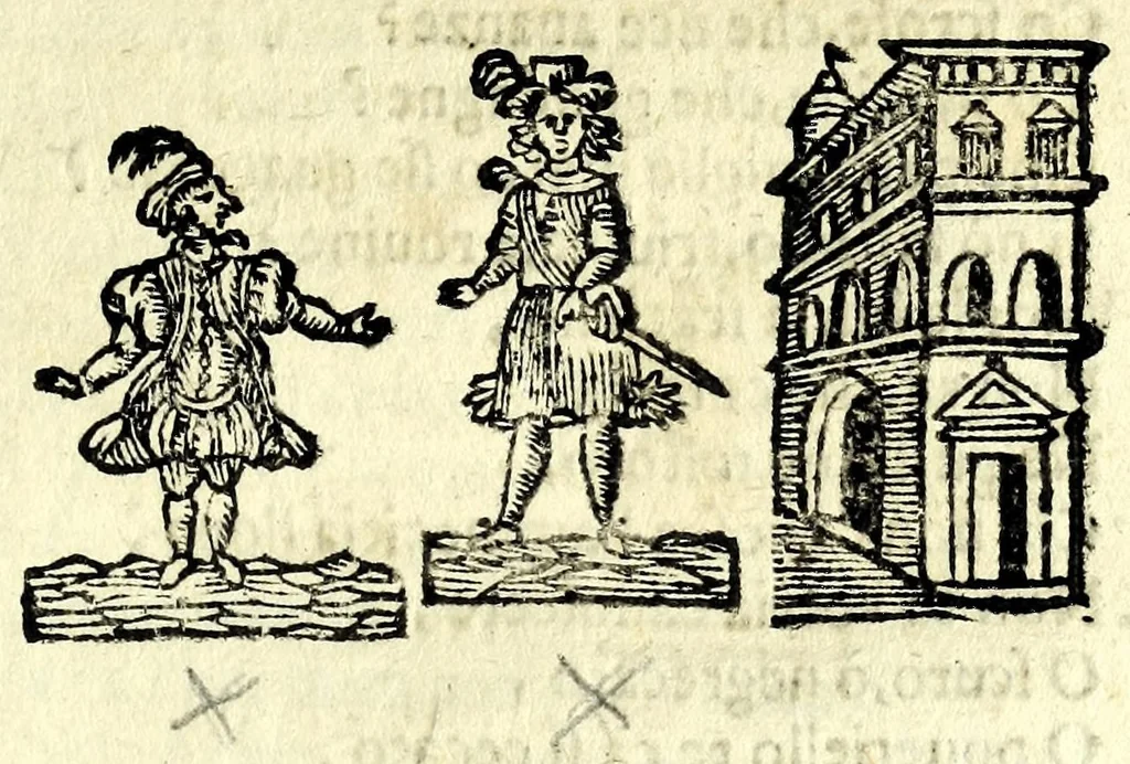 An illustration from Le mvse napoletane : egroche, 1678, leaf 35