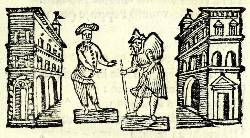 An illustration from Le mvse napoletane : egroche, 1678, leaf 49