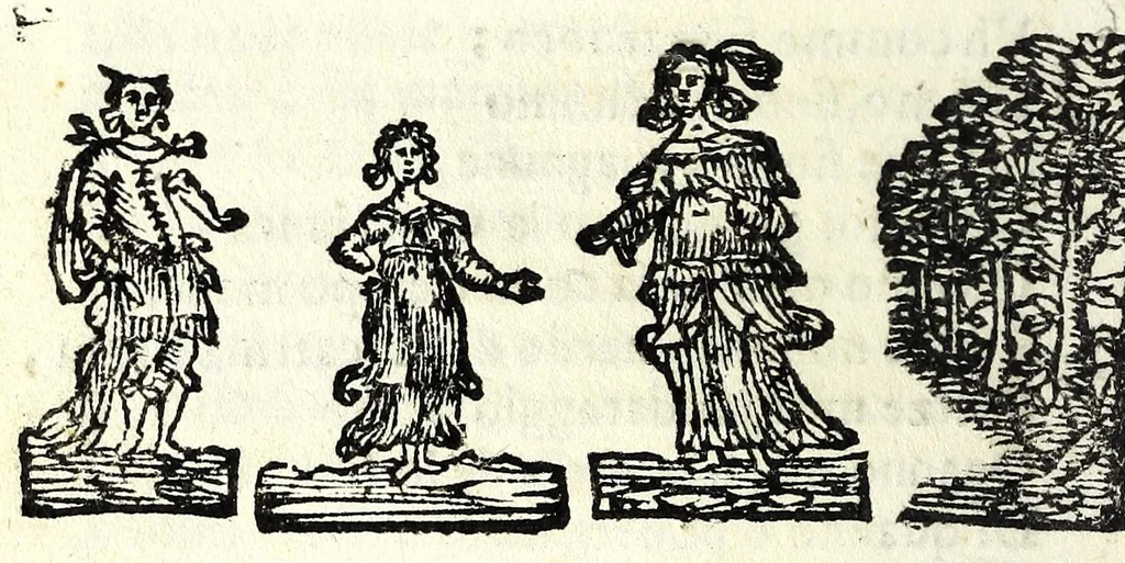 An illustration from Le mvse napoletane : egroche, 1678, leaf 64