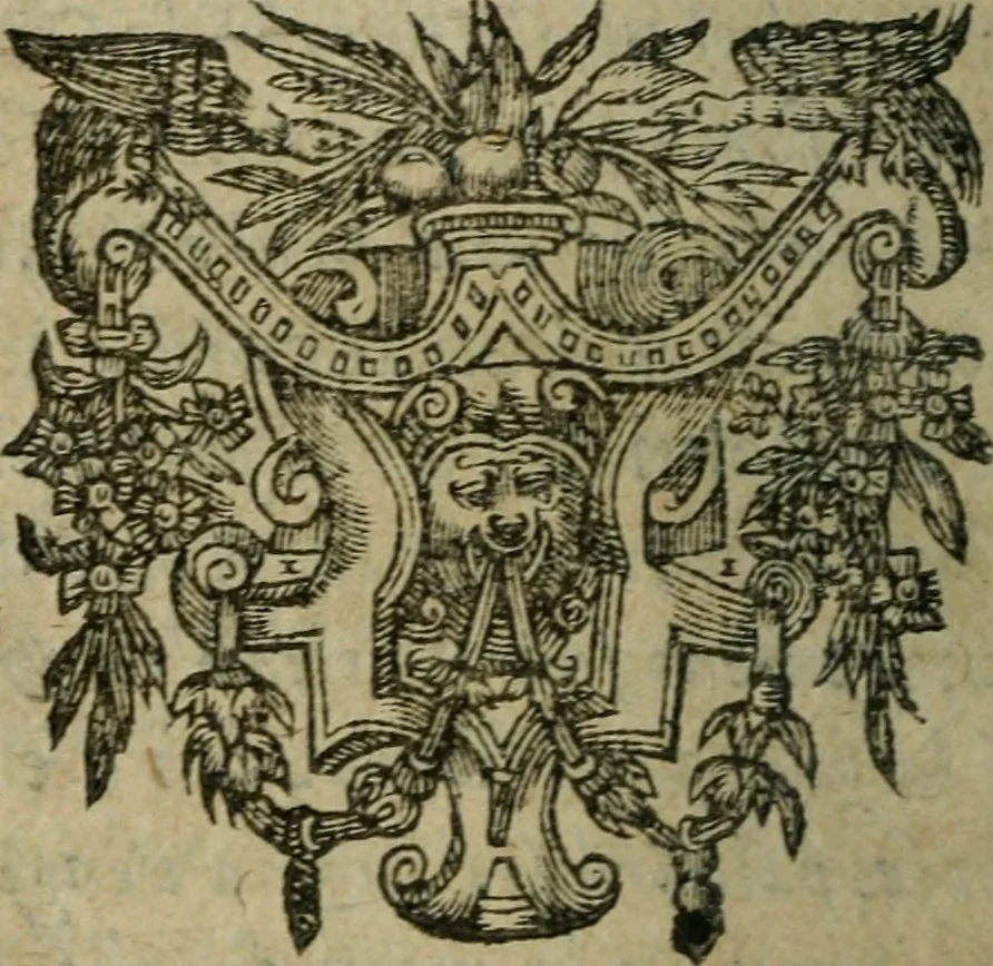 An illustration from Le mystere d'iniqvité, c'est à dire l'histoire de la papavté. Par qvels progrez elle est montée à ce comble, & quelles oppositions les gens de bien lui ont faict de temps en temps. Ou sont aussi defendus les droicts des empereurs, rois & princes chrestiens, contre les assertions des cardinaux Bellarmin & Baronius, 1612, leaf 45